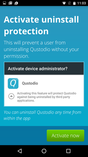 uninstall Qustodio