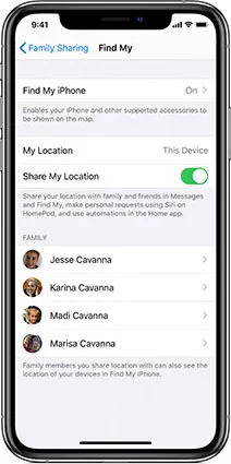 how to hide location on iPhone